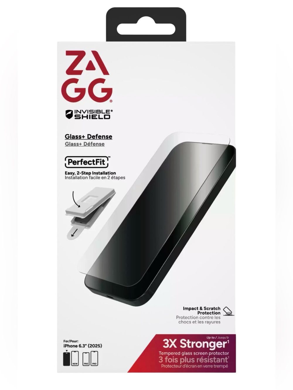 ZAGG - Glass+ Defense Screen Protector
Apple iPhone 17 - Clear
New in Box